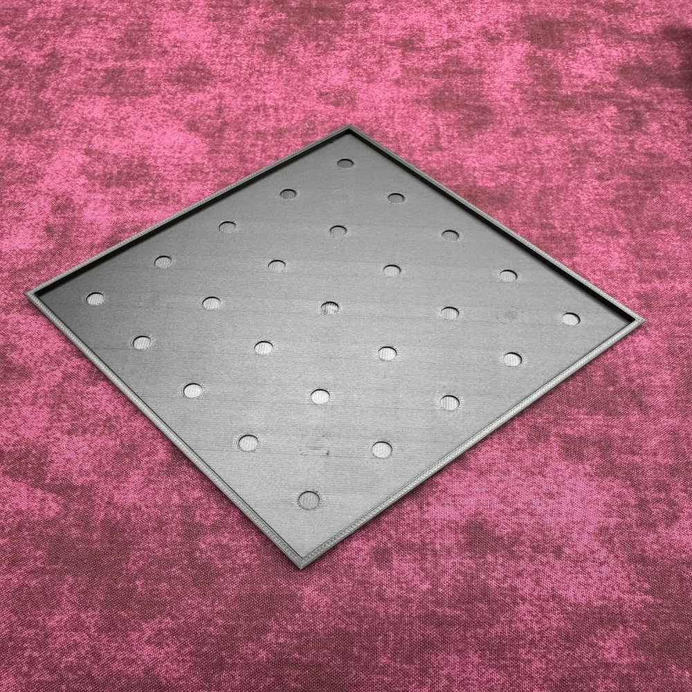 25mm Square Movement Trays for Tabletop Wargaming Miniature Unit Movement Tray, Rank and Flank Army Formation Base Holder, Durable 3D Printed Gaming Accessory (3, 5x5 (125x125mm))