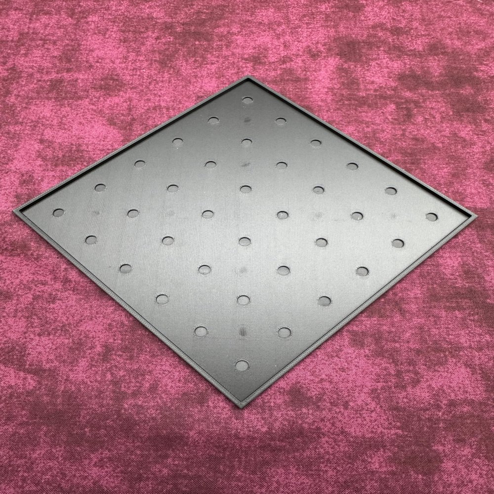 25mm Square Movement Trays for Tabletop Wargaming Miniature Unit Movement Tray, Rank and Flank Army Formation Base Holder, Durable 3D Printed Gaming Accessory (3, 6x6 (150x150mm))