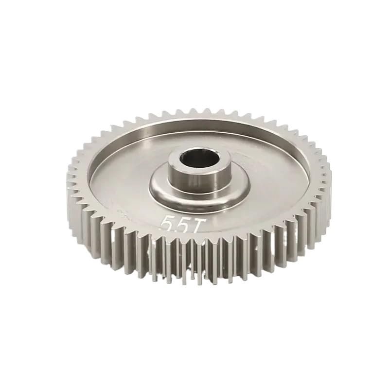 55T 58T 61T High Speed Spur Gear 51004 53665 for Tamiya TT01 TT-01 1/10 RC Car Upgrade Parts Accessories(55T)