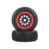 RC Car Tires Wheels Compatible With Hpi For Km For Baja 5S/SLT/V5 For LOSI 5IVE T 1/5 Rc Car Parts- 180X70mm 2Pcs Wasteland Tyres And Wheel Hub Set view 3