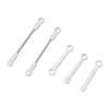 AMONIDA RC Helicopter Connecting Rod Group Durable Smooth for C032 UH-1 C138 Pro Helicopters Plastic Metal 5pcs Replace Parts (White) view 2