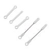 AMONIDA RC Helicopter Connecting Rod Group Durable Smooth for C032 UH-1 C138 Pro Helicopters Plastic Metal 5pcs Replace Parts (White) view 3