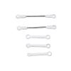 AMONIDA RC Helicopter Connecting Rod Group Durable Smooth for C032 UH-1 C138 Pro Helicopters Plastic Metal 5pcs Replace Parts (White) view 4