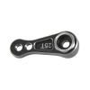 RC Replacement Parts For UDR 1/7 Short Card Metal 25T Tooth Steering Servo Arm Horn RC Car Truck Model Upgrade Parts(Black) view 2