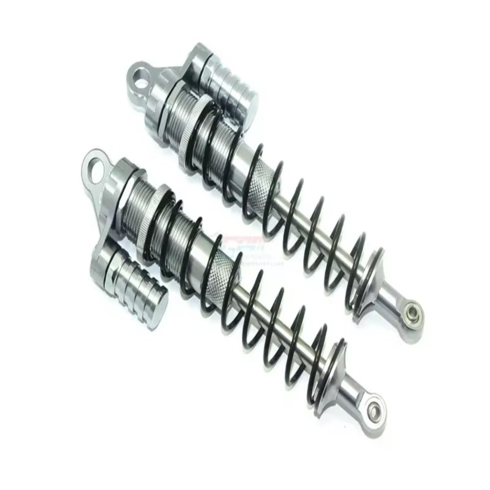 Rc Dampers Spare Parts For Losi For Super For Baja For Rey 2.0 For Desert Truck LOS05013 LOS05021 1/6 GPM Metal Aluminum Alloy 170MM Rear Shock Absorbers Parts(Light Grey)