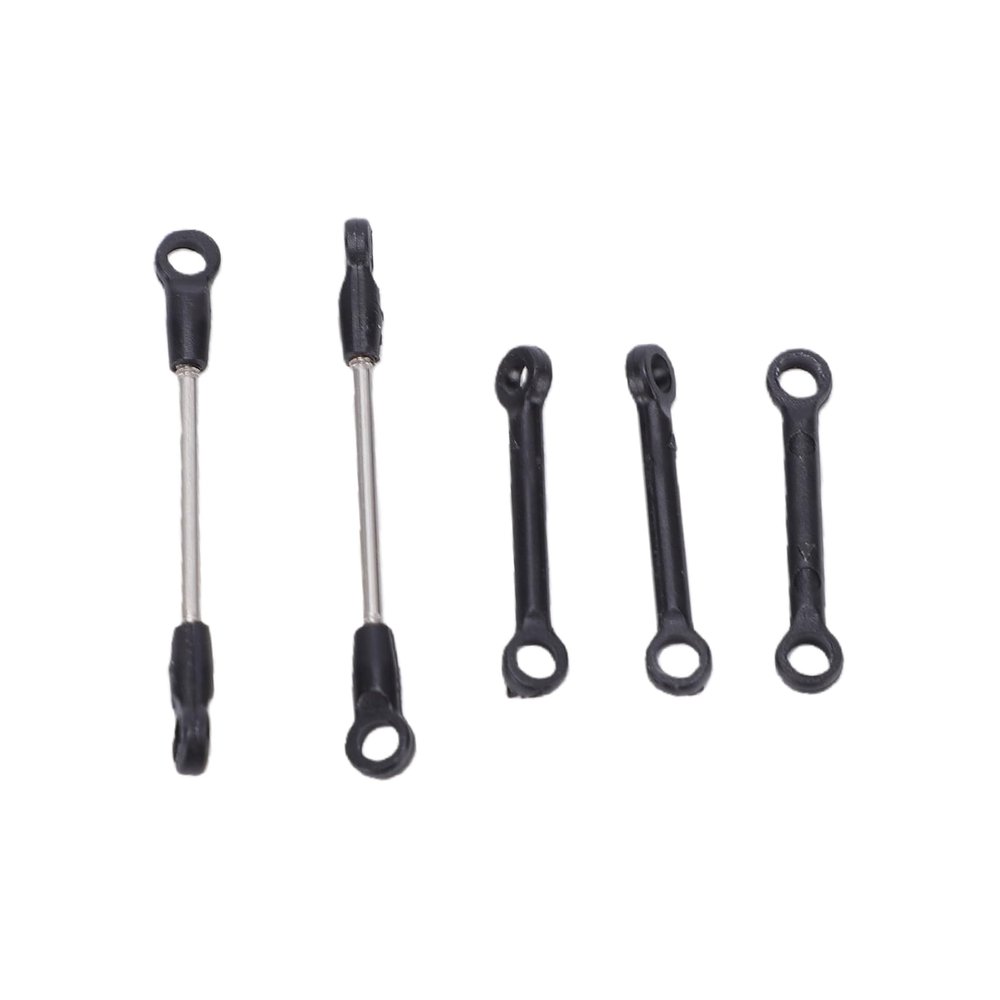 AMONIDA RC Helicopter Connecting Rod Group Durable Smooth for C032 UH-1 C138 Pro Helicopters Plastic Metal 5pcs Replace Parts (Black)