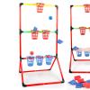 Bean Bag Toss Game Set with Basket & Frame, 6 Bean Bags & Balls, Outdoor Backyard Lawn Party Game for Kids Adults view 2