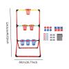 Bean Bag Toss Game Set with Basket & Frame, 6 Bean Bags & Balls, Outdoor Backyard Lawn Party Game for Kids Adults view 4