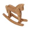 Omquot Handmade Pine Rocking Horse Wooden Toy Sturdy Wooden Toy Home Office Decoration Christmas Gift for Kids 7.3" Trojan Horse Bedside Display Cabinet view 2