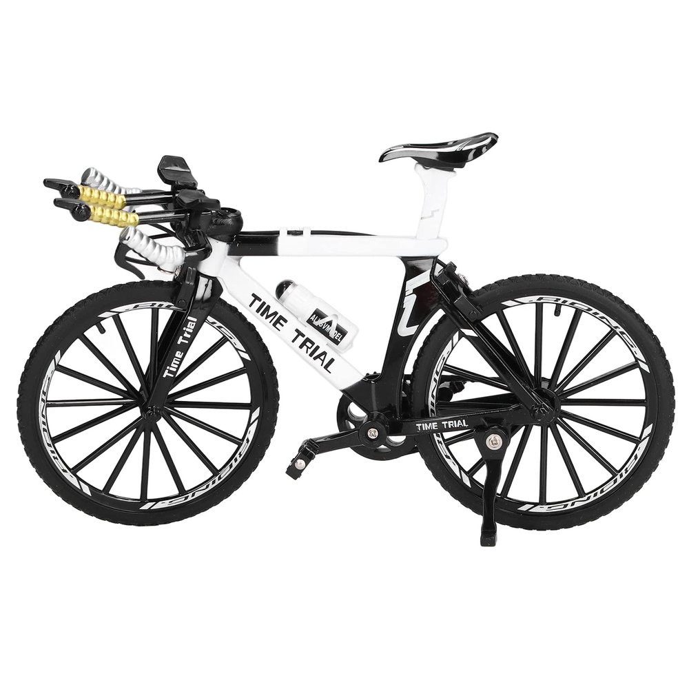 Omquot Mini Alloy Mountain Bike Model with Fun Desk Decoration for Kids and Enthusiasts for Office and Home (White)