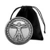 1921 Vitruvian Man [Da Vinci] Lucky Coin Pendant - US Liberty Eagle Novelty Hobo Morgan Necklaces Coin Funny Coin Ring Pendant Jewelry Bag view 4