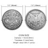 1921 Anubis Pyramid Eyed Snake Skull Lucky Coin Pendant - US Liberty Eagle Novelty Hobo Morgan Necklaces Coin Funny Coin Jewelry Bag view 3