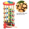 Hidyliu Colorful Wooden Knock Ball Ladder Toy Intelligence Development for Kids Children Preschool Gift Material Wood Size 9.84 * 4.92 * 4.92in Applicable Scene 3 Years Old Above view 2