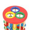 Hidyliu Colorful Wooden Knock Ball Ladder Toy Intelligence Development for Kids Children Preschool Gift Material Wood Size 9.84 * 4.92 * 4.92in Applicable Scene 3 Years Old Above view 3