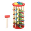 Hidyliu Colorful Wooden Knock Ball Ladder Toy Intelligence Development for Kids Children Preschool Gift Material Wood Size 9.84 * 4.92 * 4.92in Applicable Scene 3 Years Old Above view 4