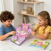 Doll House - Doll Home with Lights and Music, Pretend Play House, Surprise Transformation Villa, Educational Playset for Home Classroom Bedroom, Gift for Birthday Holidays Preschool Kindergarten view 4