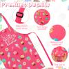 XLSXEXCL Kids Apron and Chef Hat Set, Adjustable Kids Aprons view 3