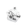 DIQYRS RC Repair Parts Compatible with JLB 1/10 J3 RC Car Upgrade Modification Parts Accessories Metal Front and Rear Gearbox(Silver) view 1
