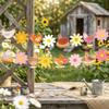 Pink Chicken Banner Pink Yellow Farm Animal Party Decor Chick Daisy Banner view 3