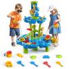 HeySplash Water Table for Toddlers, 3-Tier Kids Water Table for Boys Girls Over 3 Years, Outdoor Toys Sensory Table with 13 Piece Toy Accessories, Sand Table for Outdoor Beach Backyard Garden Summer view 1