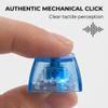 2pcs Keyboard Fidget Keychain, 2 Pack Keyboard Keycap Stress Relief with LED Light 4-Key Portable Keychain Fidget Toy Transparent Keycap for Adults, Gift for Men Women (Colorful) view 4