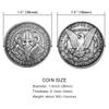 1921 Axe Skull Lucky Coin Pouch - US Novelty Hobo Morgan Coin Novelty Toy Funny Ring Pendant Jewelry Bag view 3