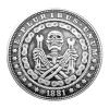 1881 Chain Wrench Skeleton Worker Lucky Coin Pendant - US Liberty Eagle Novelty Hobo Morgan Necklaces Coin Pendant Jewelry Bag view 1