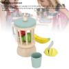 KELFEEAO Wooden Blender Play Set, Interactive Play Kitchen Toy with Simulated Juicer and Cutting Fruits for Kids Educational Toy for Home and Kindergarten view 2