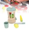 KELFEEAO Wooden Blender Play Set, Interactive Play Kitchen Toy with Simulated Juicer and Cutting Fruits for Kids Educational Toy for Home and Kindergarten view 3
