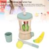 KELFEEAO Wooden Blender Play Set, Interactive Play Kitchen Toy with Simulated Juicer and Cutting Fruits for Kids Educational Toy for Home and Kindergarten view 4