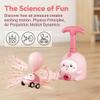Balloon Launcher Toy Set, 2-in-1 Balloon Car Toy Pump Set, Air Powered Balloons Cars Kit with Manual Pump & Animal Cars for Party Games and Outdoor Play, It Runs and Flies (Blue+2car) view 3