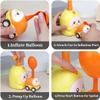 Balloon Launcher Toy Set, 2-in-1 Balloon Car Toy Pump Set, Air Powered Balloons Cars Kit with Manual Pump & Animal Cars for Party Games and Outdoor Play, It Runs and Flies (Blue+2car) view 4