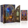 MiniCity Notre-Dame Basilica Book Nook Kit, DIY Miniature House for Adults view 1
