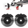 4Pcs Metal Simulation Brake Disc Calipers for TRX6 1/10 RC Car, High Detail Eddy Engraved Rotors with Consistent Braking Surface, Upgrade Kit for 2.2 inch (Black) view 4