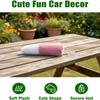 LZBEGGZ Remote Control Electric Car Tail, Cute Fuzzy Wagging Plush Tail for Exterior, Rechargeable Moving Auto Trunk Decoration, Funny Cosplay Cars Accessory, Car Aesthetics Ornament (Black) view 2