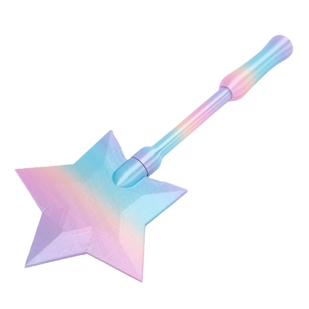 3D Printed Credit Card Wand, Tap to Play Fairy Wand with Concealed Card Slot for Contactless Payment, for Shopping Enthusiasts and Kids (Style 1)