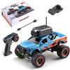 Fucellveca 1:64 RC Car, 2.4G FPV Remote Control Off Road Vehicle with HD Camera and LED Lights, APP Controlled for Adults and Teenagers (Blue) view 1