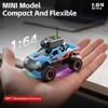 Fucellveca 1:64 RC Car, 2.4G FPV Remote Control Off Road Vehicle with HD Camera and LED Lights, APP Controlled for Adults and Teenagers (Blue) view 2
