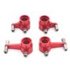 4Pcs Metal Front & Rear Steering Cup Compatible with 284131 K969 K979 K989 K999 P929 P939 1/28 RC Car Upgrade Parts(Red) view 1