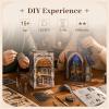 MiniCity 2-Pack DIY Book Nook Kits, Pantheon and Notre-Dame Models with LED view 2
