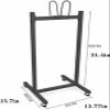 KYTGFH Floor Jump Hoop Rope Storage Rack, Metal, Mobile Hula Hoop Holder Stand, Space-Saving, Gym Exercise Hula Hoop Display Holde, for Home Gym Office, 31.4In view 2