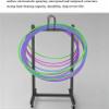 KYTGFH Floor Jump Hoop Rope Storage Rack, Metal, Mobile Hula Hoop Holder Stand, Space-Saving, Gym Exercise Hula Hoop Display Holde, for Home Gym Office, 31.4In view 4