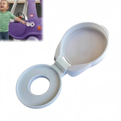 Gas Cap Assembly Compatible with Little Tikes Cozy Coupe, Fuel Cap Lid and Base Set, Easy Install Toy Car Repair Parts for Ride-On Car Accessories