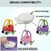 Gas Cap Assembly Compatible with Little Tikes Cozy Coupe, Fuel Cap Lid and Base Set, Easy Install Toy Car Repair Parts for Ride-On Car Accessories view 3