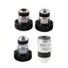 4pcs Achromatic Microscope Objective Lens Set 4X 10x 40x 100x Brass Rms Thread Biological Lab Objective for Compound Microscopes Educational and Clinical Use view 3
