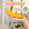 3pcs Fake Banana Strawberry Stress Relief Fidget Toy, Desk Accessory, Lightweight Squeeze Toy for Adults, Novelty Office Decor & Relaxation Tool view 3