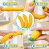3pcs Fake Banana Strawberry Stress Relief Fidget Toy, Desk Accessory, Lightweight Squeeze Toy for Adults, Novelty Office Decor & Relaxation Tool view 4
