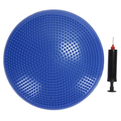 CHEOTIME Wobble Cushion Balance Disc, Wobble Disc and Wiggle Seat, Balance Pads for Physical Treatment, Balance Disc with Air Pump Wobble Cushion for Stability Workout (Blue)
