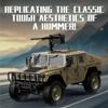 1/12 Scale RC Trail Truck, 2.4G Proportional Remote Control Off-Road Vehicle RTR, Military Style Model Car with LED Lights, Linked Steering Wheel, Openable Trunk, Type-C ChargingBasic/Army Green view 3