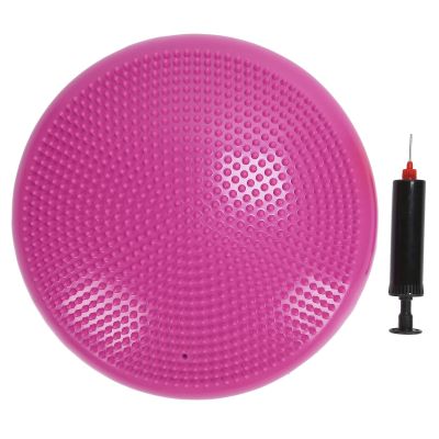 CHEOTIME Wobble Cushion Balance Disc, Wobble Disc and Wiggle Seat, Balance Pads for Physical Treatment, Balance Disc with Air Pump Wobble Cushion for Stability Workout (Pink)